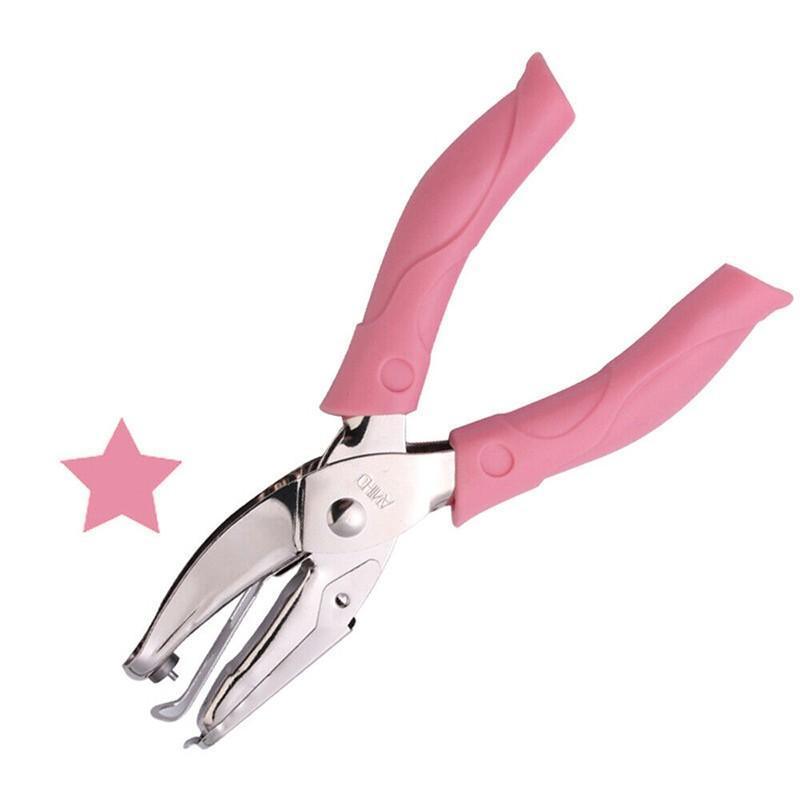 Circle/Heart/Star Shaped Metal Hole Punch Pliers - Paper Hand Puncher - 1.5mm circle