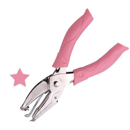 Circle/Heart/Star Shaped Metal Hole Punch Pliers - Paper Hand Puncher - 1.5mm circle