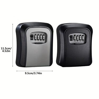 Combination Key Box with Combination Lock for Home Office Security Storage - Grey
