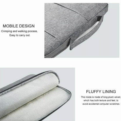 Laptop Sleeve Travel Bag Carry Case For MacBook Air Pro For 12.9”-13.3” - Light Grey