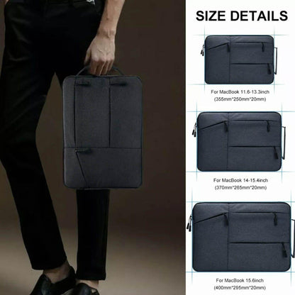 Laptop Sleeve Travel Bag Carry Case For MacBook Air Pro For 12.9”-13.3” - Dark Grey