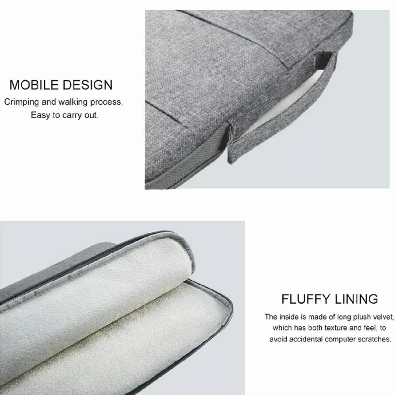 Laptop Sleeve Travel Bag Carry Case For MacBook Air Pro For 12.9”-13.3” - Rose Red