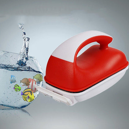 Double-Sided Aquarium Glass Cleaner Brush for Fish Tank Algae Removal S/M Size - S