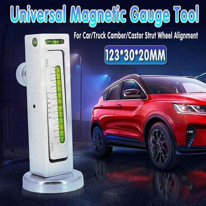 Auto Car Camber Castor Strut Wheel Alignment Adjustable Magnetic Gauge Tool