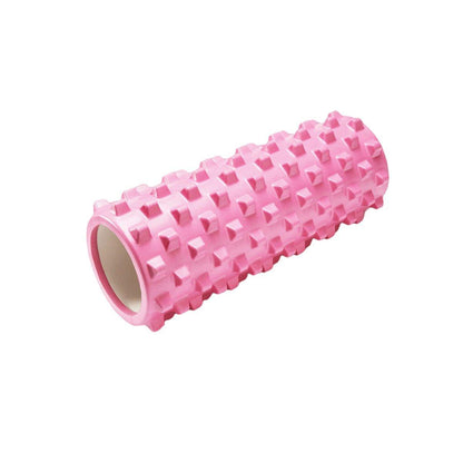 High Density EVA Foam Roller Yoga Massage Stick for Fitness - Crescent Style Pink-33cm