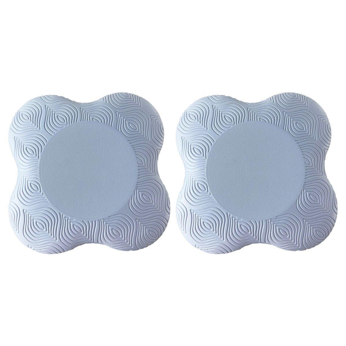 2pcs Thick Yoga Kneeling Mat Knee Cushion for Elbow Support Gym Workout Pad - Blue
