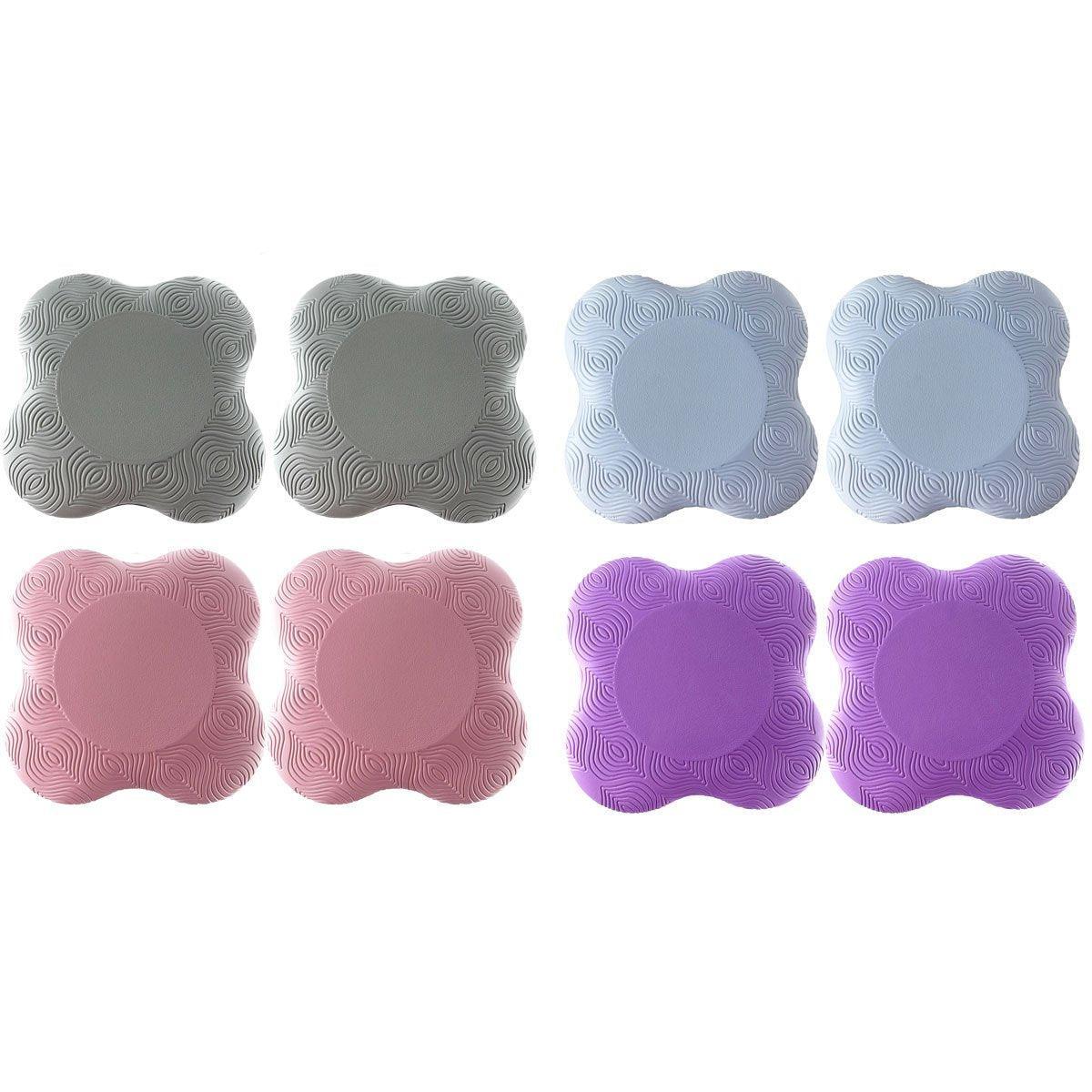 2pcs Thick Yoga Kneeling Mat Knee Cushion for Elbow Support Gym Workout Pad - Purple