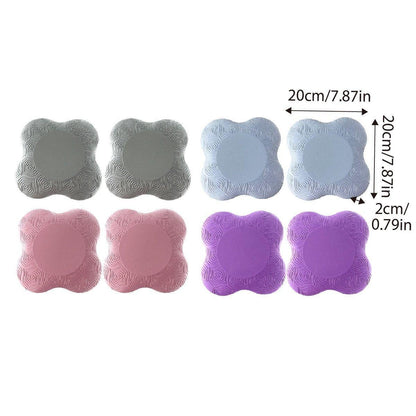 2pcs Thick Yoga Kneeling Mat Knee Cushion for Elbow Support Gym Workout Pad - Purple