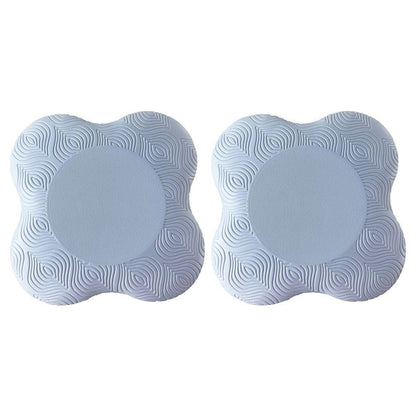 2pcs Thick Yoga Kneeling Mat Knee Cushion for Elbow Support Gym Workout Pad - Purple