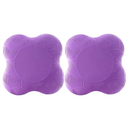 2pcs Thick Yoga Kneeling Mat Knee Cushion for Elbow Support Gym Workout Pad - Purple
