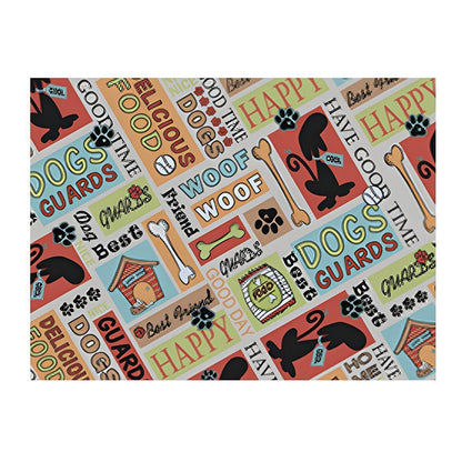 Waterproof Pet Floor Mat Carpet For Dog Cage Feeding Area Anti Slip Washable - Dog-Brown