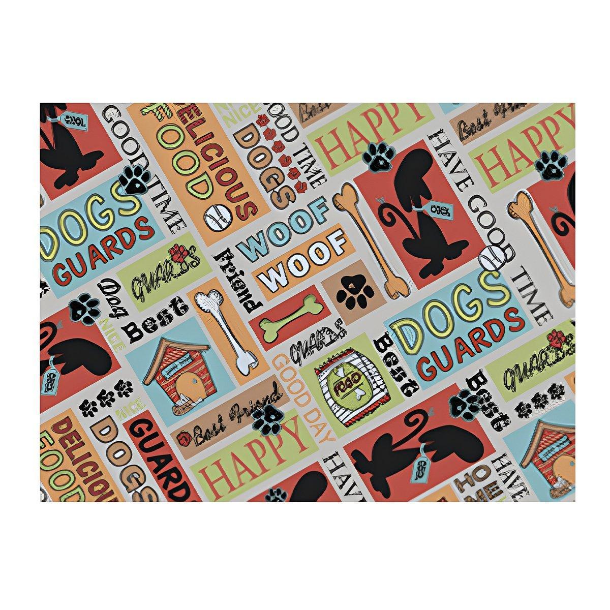 Waterproof Pet Floor Mat Carpet For Dog Cage Feeding Area Anti Slip Washable - Cat-White