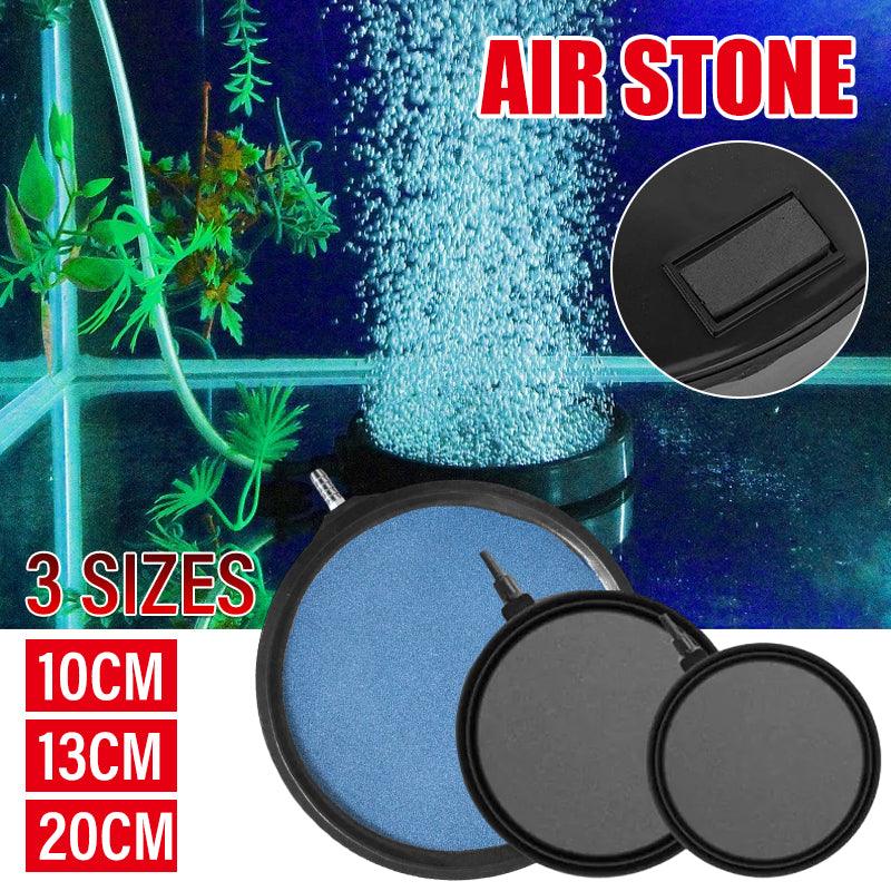 Air Bubble Disk Stone Aquarium Aerator Fish Tank Pump Hydroponics Oxygen - 13cm