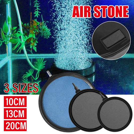 Air Bubble Disk Stone Aquarium Aerator Fish Tank Pump Hydroponics Oxygen - 13cm