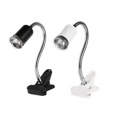 E27 Reptile Heat Lamp UVA UVB Turtle Lizard Heating Light with Clip - 25W Bulb + White Holder