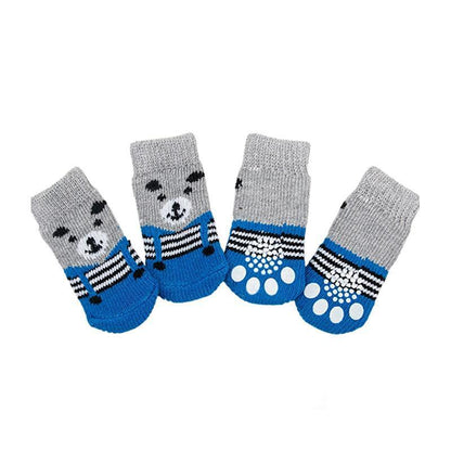 Dog Socks Non-Slip Grip Slip Anti-Slip - Puppy Cat Pet Shoes Slippers S Size - Yellow Kumamoto