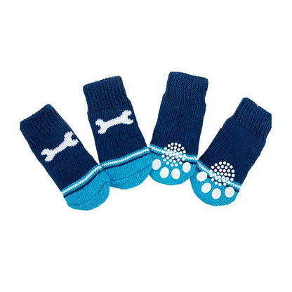 Dog Socks Non-Slip Grip Slip Anti-Slip - Puppy Cat Pet Shoes Slippers S Size - Yellow Kumamoto