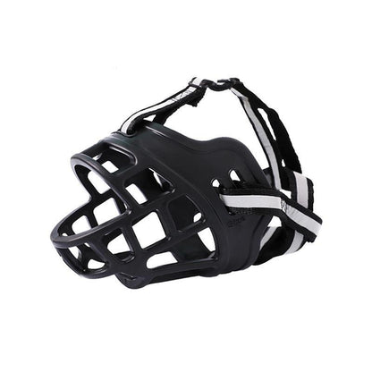 6 Sizes Adjustable Pet Dog No Bite Silicone Basket Muzzle Cage Mouth Mesh Cover - 2#