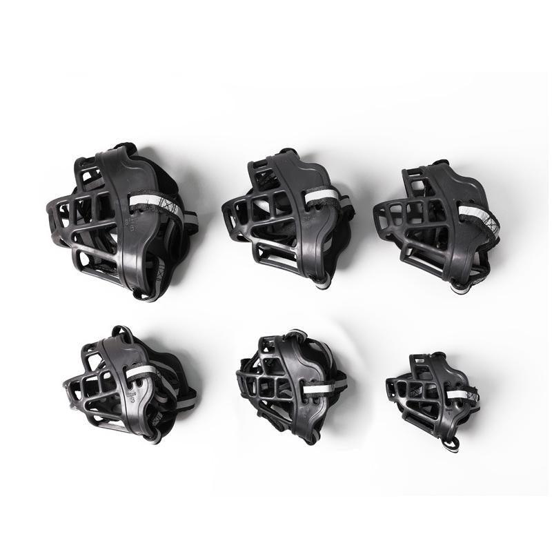 6 Sizes Adjustable Pet Dog No Bite Silicone Basket Muzzle Cage Mouth Mesh Cover - 4#