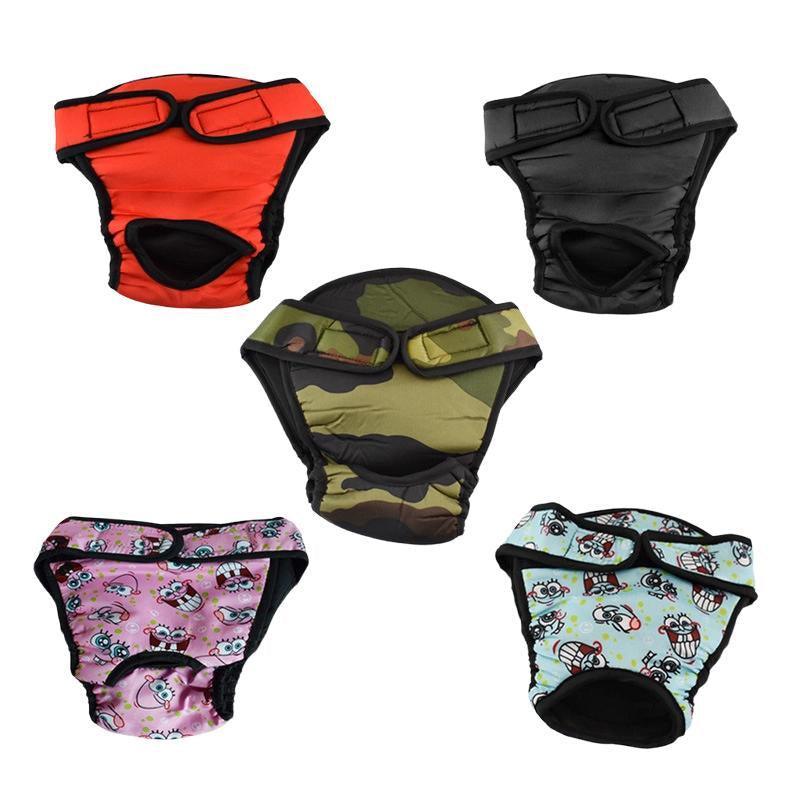 Washable Female Pet Dog Cat Nappy Diaper Physiological Pants Panties Underwear Pink - M