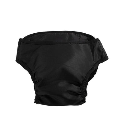 Washable Female Pet Dog Cat Nappy Diaper Physiological Pants Panties Underwear Black - XL