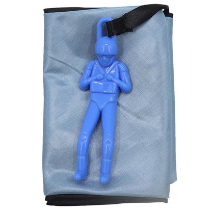 Hand Throwing Mini Soldier Parachute Funny Toy Outdoor Game Play Educational - Yellow
