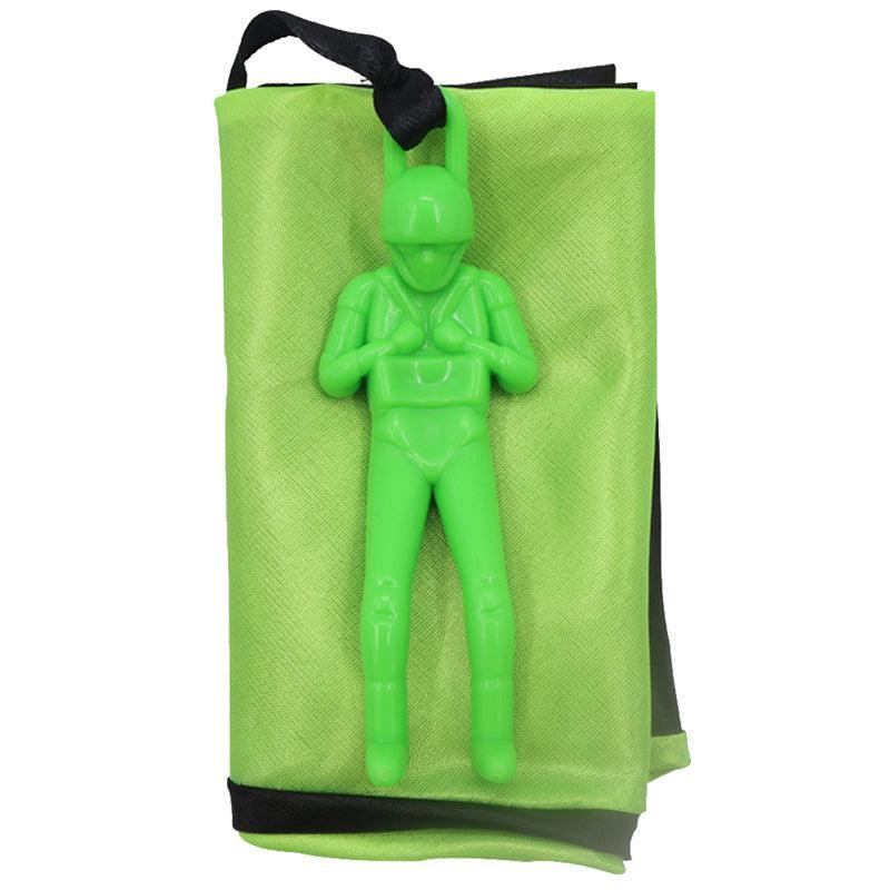 Hand Throwing Mini Soldier Parachute Funny Toy Outdoor Game Play Educational - Yellow