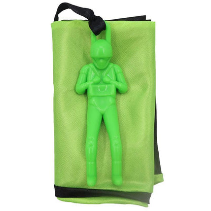 Hand Throwing Mini Soldier Parachute Funny Toy Outdoor Game Play Educational - Yellow