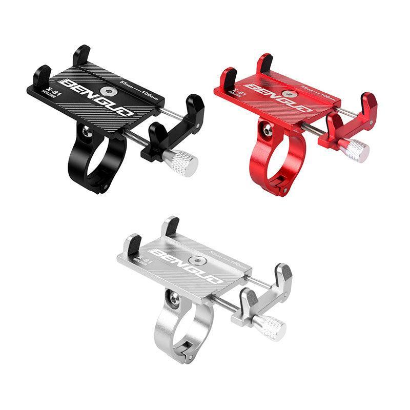 Aluminium Alloy Bicycle Phone Holder Handlebar Mount For Bike Motorcycle - Black