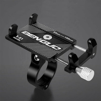 Aluminium Alloy Bicycle Phone Holder Handlebar Mount For Bike Motorcycle - Red