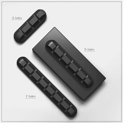 Value Pack Usb Charge Cable Holder Desk Cable Clips Organizer Cord Management - 7 Clips