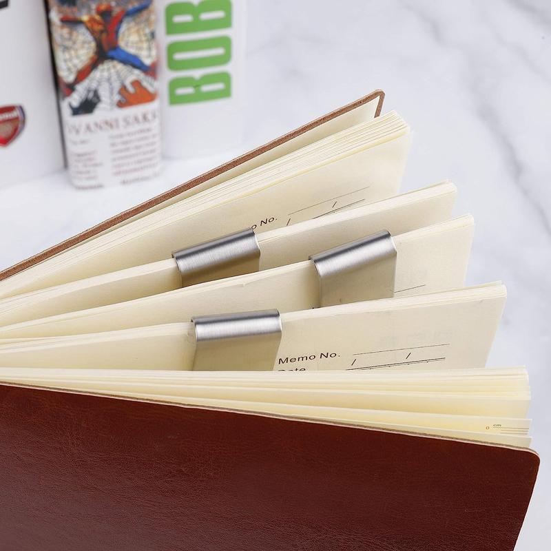 Clip Note Business Card Holder Stainless Steel Mens Wallet Metal - Silver