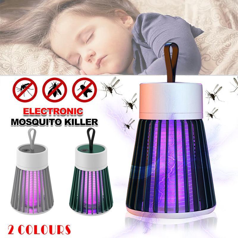 Electric Mosquito Killer Lamp Insect Catcher Fly Bug Zapper Trap Led Uv Mozzie - Grey (Recharge)