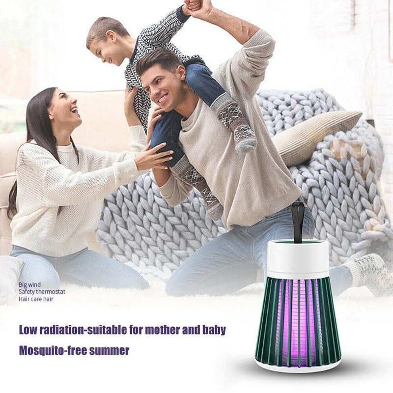 Electric Mosquito Killer Lamp Insect Catcher Fly Bug Zapper Trap Led Uv Mozzie - Grey (Recharge)