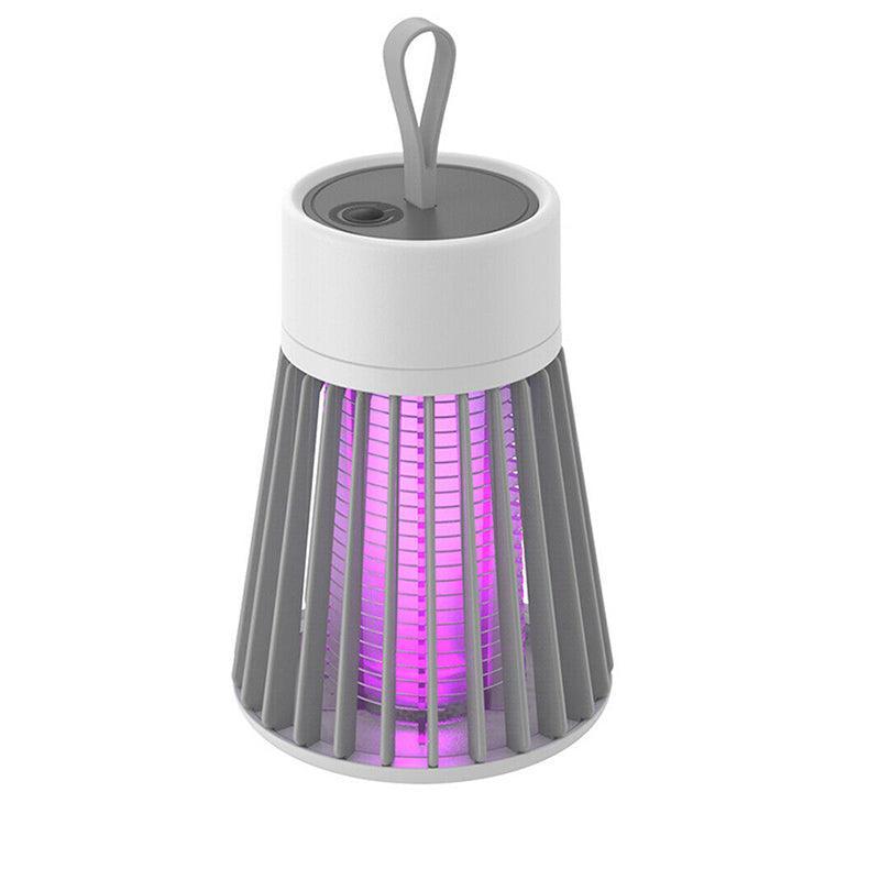 Electric Mosquito Killer Lamp Insect Catcher Fly Bug Zapper Trap Led Uv Mozzie - Grey (Recharge)