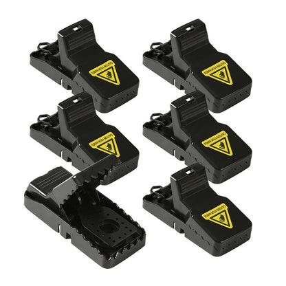 6pcs Rat Trap Automatic Reusable Mouse Catcher Snap Trap for Home Rodent Control - S