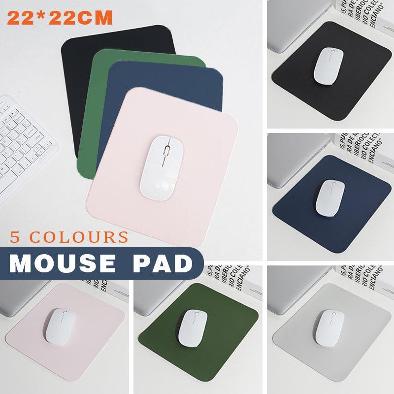 Pu Leather Gaming Mouse Pad Desk Mat Anti-Slip Speed Mousepad 22X22Cm Waterproof - Green