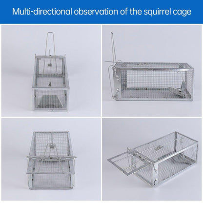 Humane Rat Trap Cage Live 1 Door Animal Catch Pest Rodent Mouse Bait Control Box