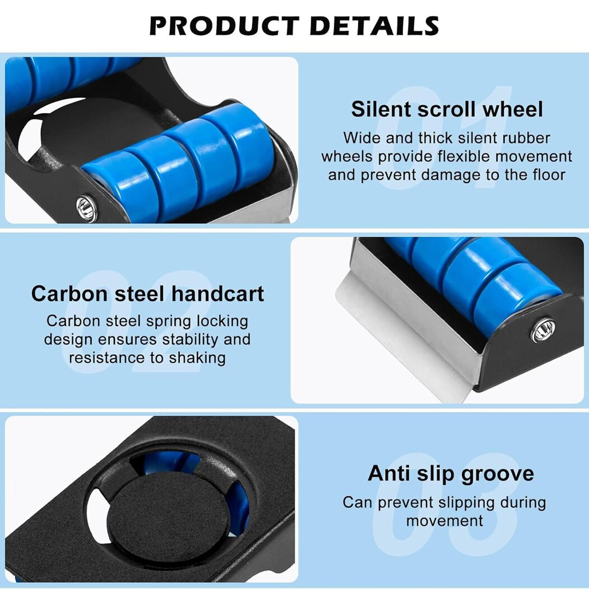 4pcs Movable Washing Machine Stand Furniture Moving Bracket Appliance Roller