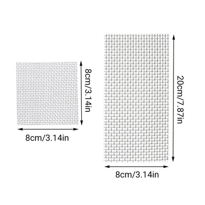 10pcs Stainless Steel Wire Mesh for Water Plants Fish Tank Aquarium Decoration - 8x8cm