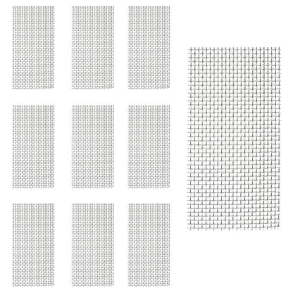10pcs Stainless Steel Wire Mesh for Water Plants Fish Tank Aquarium Decoration - 8x8cm