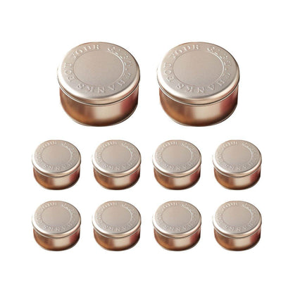 10PCS Cookie Tin Box Metal Biscuit Gift Box Candy Packaging Dragon Year Baking - Bread Bear (bump)