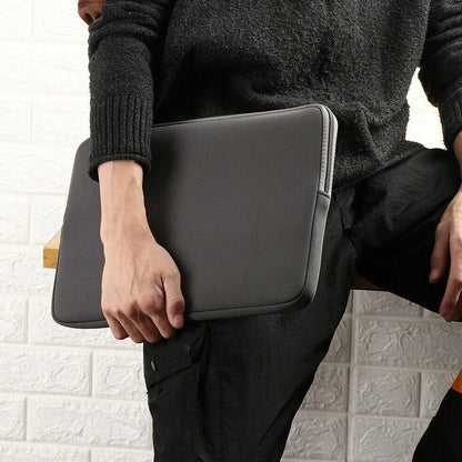 Grey Laptop Macbook Notebook Sleeve Bag Travel Carry Case Cover For 11 13 14 15 Inch Lap Top - 11Inch