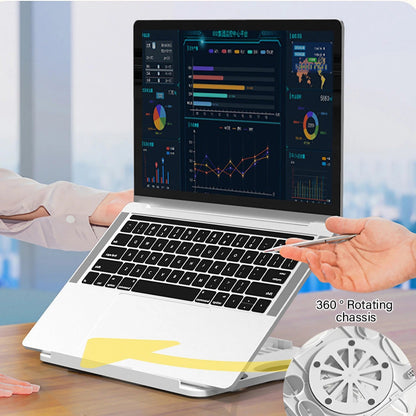 Portable Laptop Stand Foldable Adjustable Lazy Computer Desk - Black