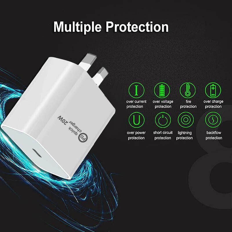 20W USB C Wall Charger Fast Charging Adapter Compatible with iPhone and iPad