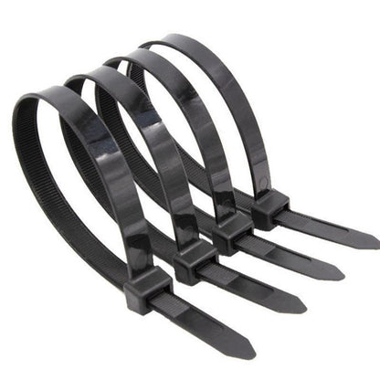 50X Cable Ties Zip Ties Nylon Uv Stabilised Black Cable Tie - 10*750mm White