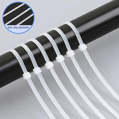 100X Cable Ties Zip Ties Nylon UV Stabilised Bulk White Cable Ties - 10*920mm White
