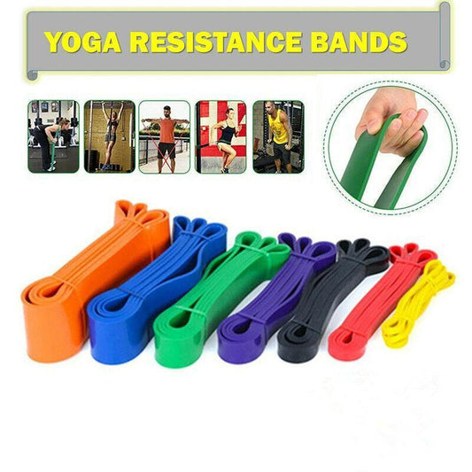 Heavy Duty Resistance Yoga Band Loop Exercise Fitness Workout Band Gym Band - Orange 170-230 lbs (83mm*2080mm)