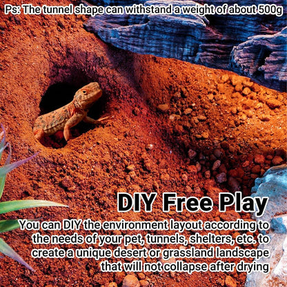 1kg Reptile Sand Desert Matting for Pet Habitat Stone Aquascape Decoration - Yellow