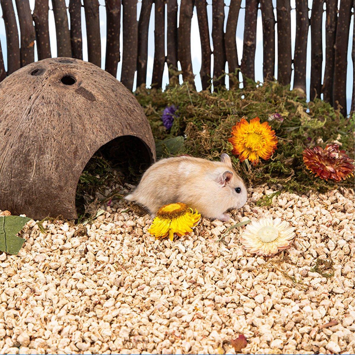 Plants Corncob Bedding Nest Pad for Hamster Rabbit Hedgehog Small Pet Supplies - Corn Cob Litter